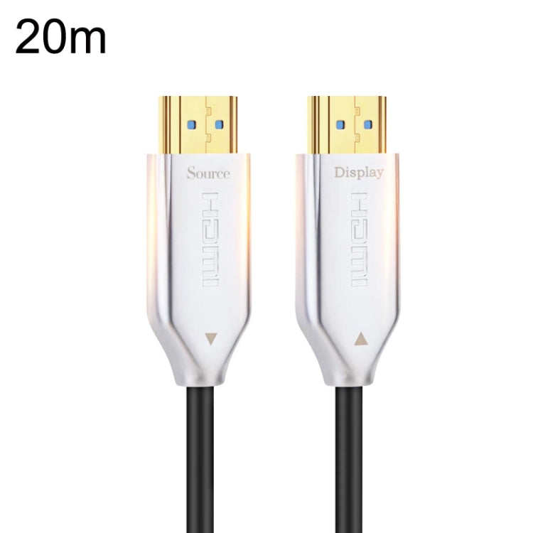 Frendorf | 2.0 Version HDMI Glasfaseroptik Linie 4K Ultra Hohe Klar Linie Monitor Verbindungskabel, Länge: 20m (Weiß)