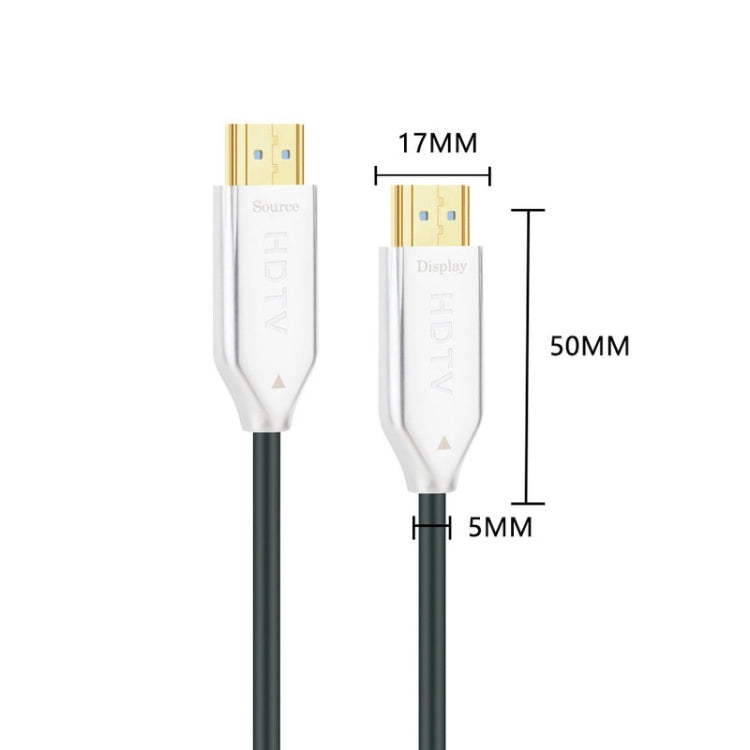 Frendorf | 2.0 Version HDMI Glasfaseroptik Linie 4K Ultra Hohe Klar Linie Monitor Verbindungskabel, Länge: 20m (Weiß)