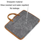 Frendorf | Baona Leder Vollständig Offenes Tragbares Waterproof Computer Tasche, Größe: 15/15,6/16 Zoll (Grau Braun)