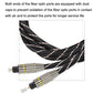 Frendorf | EMK HB/A6.0 SPDIF-Interface Digital High-Definition Audio Glasfaser Kabel, Länge: 15m (Schwarz Weiß Netz)