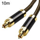 Frendorf | EMK GM/A8.0 Digital Optical Fiber Audio Kabel Verstärker Audio Gold Plated Fever Line, Länge: 10m (Transparent Kaffee)