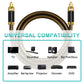 Frendorf | EMK GM/A8.0 Digital Optical Fiber Audio Kabel Verstärker Audio Gold Plated Fever Line, Länge: 10m (Transparent Kaffee)