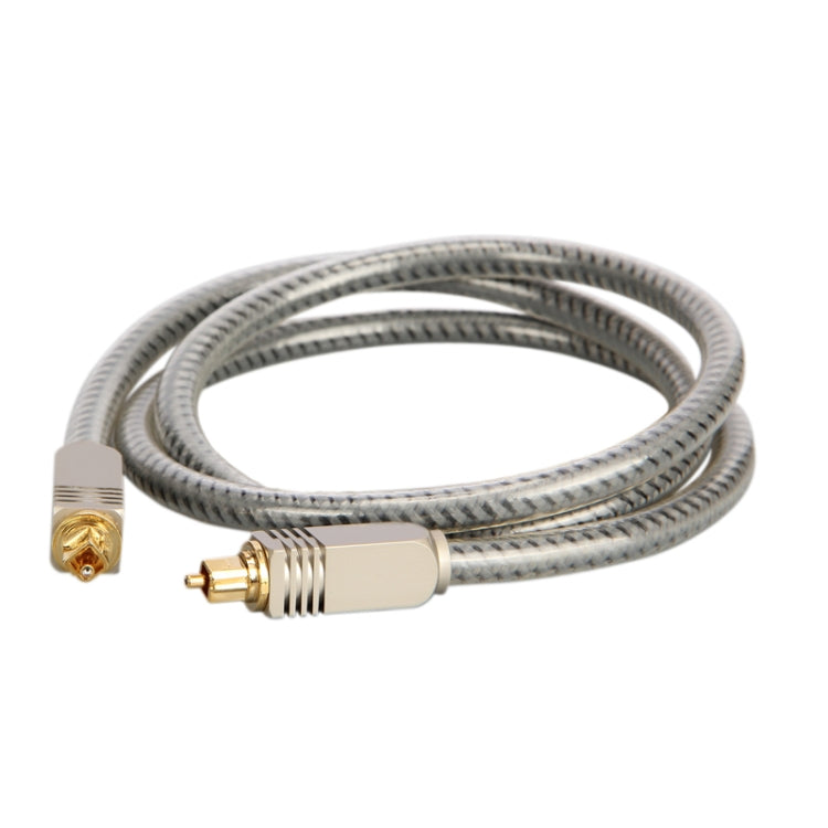 Frendorf | EMK YL/B Audio Digital Optisches Glasfaserkabel Quadrat zu Quadrat Audio Verbindungs Kabel, Länge: 3m (Transparent Grau)