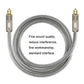 Frendorf | EMK YL/B Audio Digital Optisches Glasfaserkabel Quadrat zu Quadrat Audio Verbindungs Kabel, Länge: 3m (Transparent Grau)