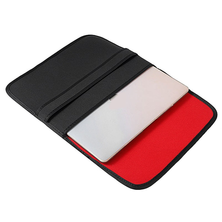 Frendorf | 13 Zoll Neopren Laptop Innenfutter Tasche Horizontaler Abschnitt Klappentasche (Schwarz)