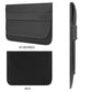 Frendorf | 13 Zoll Neopren Laptop Innenfutter Tasche Horizontaler Abschnitt Klappentasche (Schwarz)