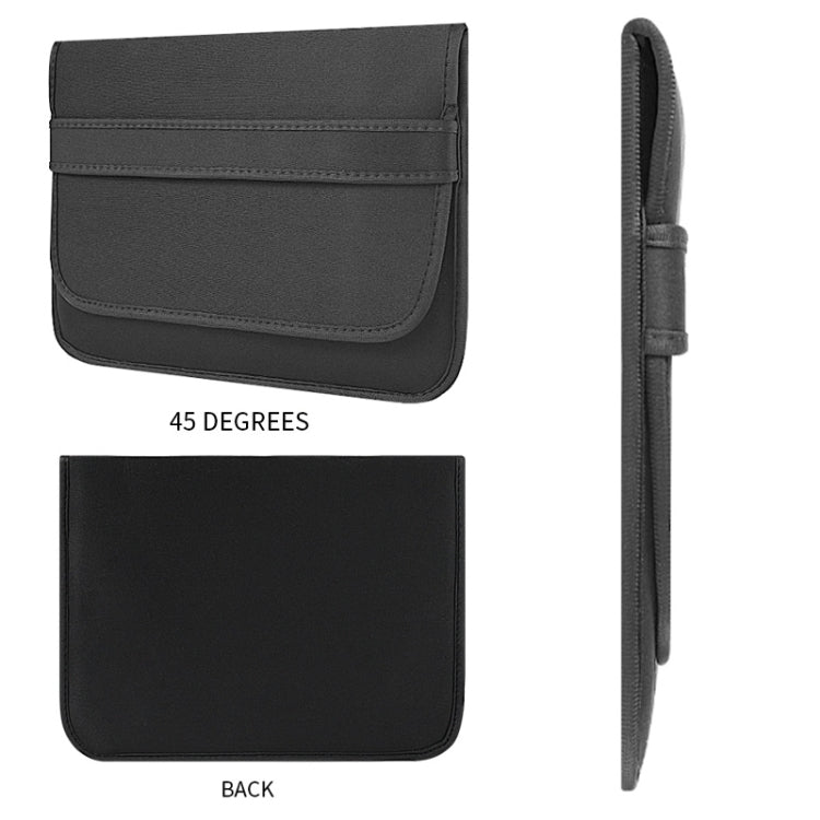 Frendorf | 13 Zoll Neopren Laptop Innenfutter Tasche Horizontaler Abschnitt Klappentasche (Schwarz)