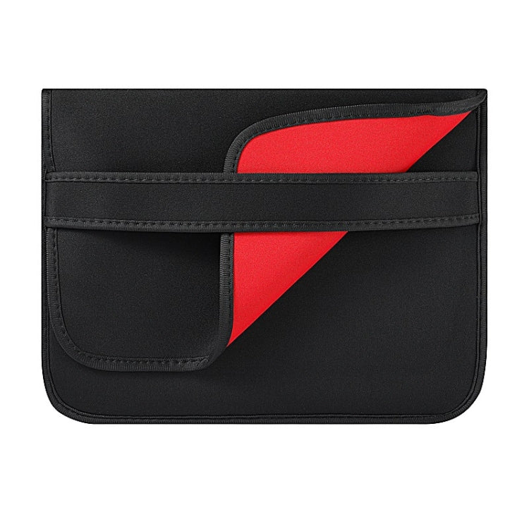Frendorf | 13 Zoll Neopren Laptop Innenfutter Tasche Horizontaler Abschnitt Klappentasche (Schwarz)