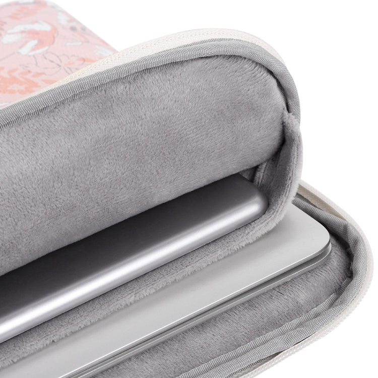 Frendorf | G4-01 15 Zoll Laptop Liner Tasche PU Leder Druck Wasserdichte Schutzabdeckung (Hellrosa)