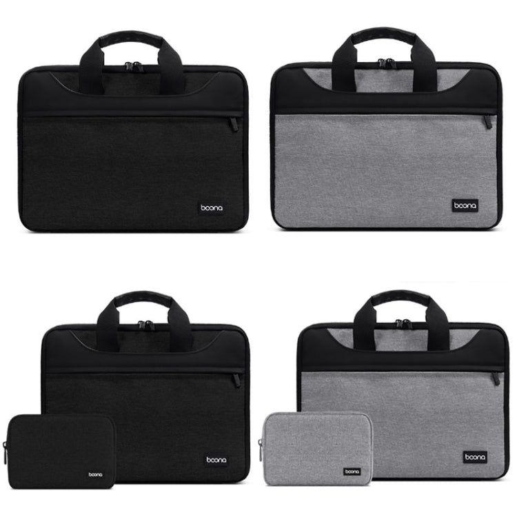 Frendorf | Baona BN-I003 Oxford-Stoff Vollständig Offene Tragbare Wasserdichte Laptop-Tasche, Größe: 11/12 Zoll (Grau+Power Bag)