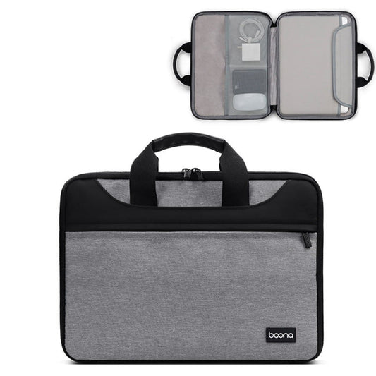 Frendorf | Baona BN-I003 Oxfordstoff Vollständig Offene Tragbare Wasserdichte Laptop-Tasche, Größe: 14/15/15.6 Zoll (Grau)