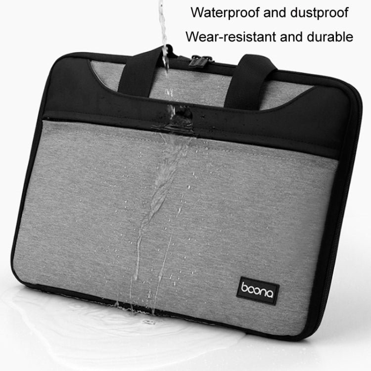 Frendorf | Baona BN-I003 Oxford-Stoff Volleröffnung Tragetasche wasserdicht für Laptops, Größe: 14/15/15,6 Zoll (Grau+Power Bag)