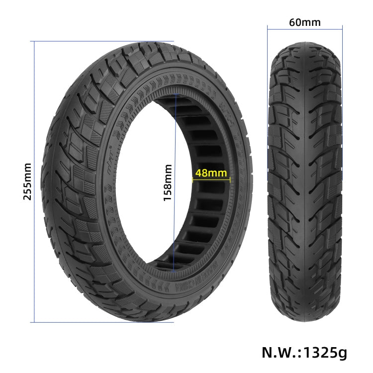 Frendorf | Für Ninebot Max G30 10 X 2.5 Zoll (60/70-6.5) Scooter Vollgummi-Reifen Schwarz