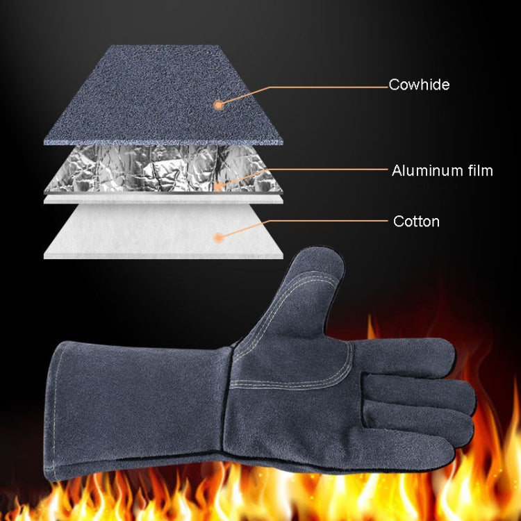 Frendorf | Outdoor Camp BBQ Handschuhe Hochtemperaturbeständige Isolierhandschuhe (Grau)