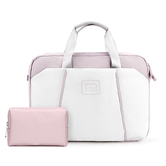 Frendorf | 13.3-14 Zoll Computer Handheld Messenger Bag für Apple MacBook / Huawei / Xiaomi / Basne (Leiter Hand Länder Lila+Rosa PU Power Paket)