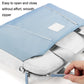 Frendorf | 15,6 Zoll Computer Handheld Messenger Bag für Apple MacBook / Huawei / Xiaomi / Basne (Leiterband hellblau + graues PU-Netzteil)