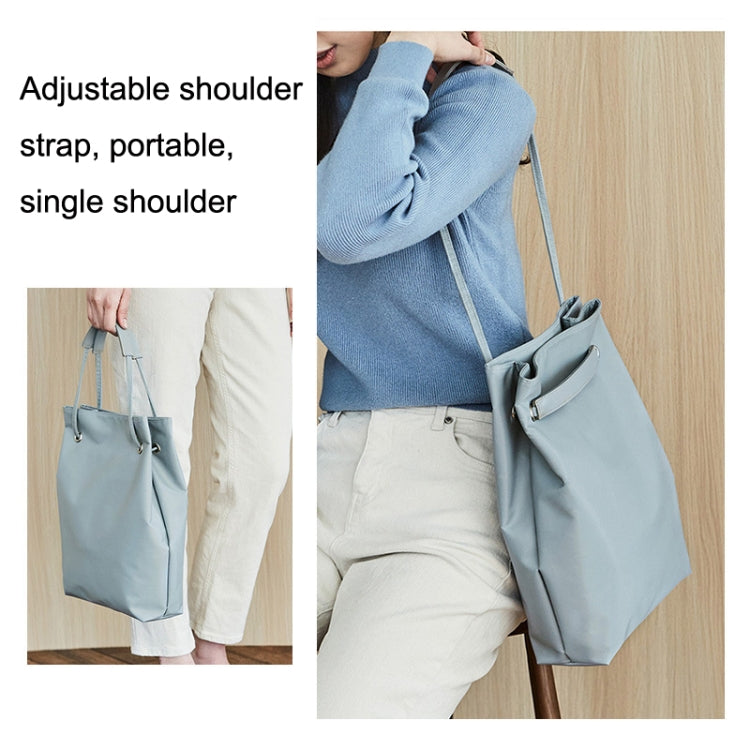 Frendorf | Für Apple Macbook Schulter- / Hand- / Messenger-Computer Tasche, Größe: Mittel (See blau + grau PU Power Tasche)