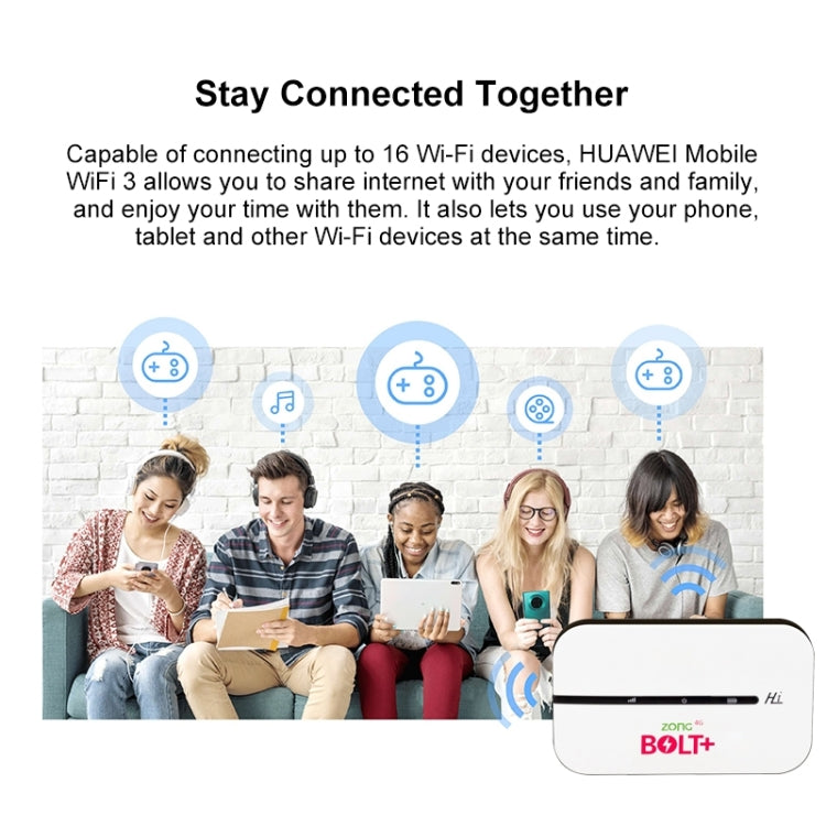 Frendorf | E5576S 4G LTE Router Keine Lock-Karte WiFi Unterstützung Malay MOD Mobiler Router Für Europa Asien Afrika (Weiß)