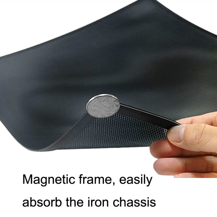 Frendorf | 10 Stück 14x28cm Mit Magnetabsaugung Gewöhnliche Version PVC Kühllüfter Staubnetz Desktop-Computer Industrielüfter Filterabdeckung