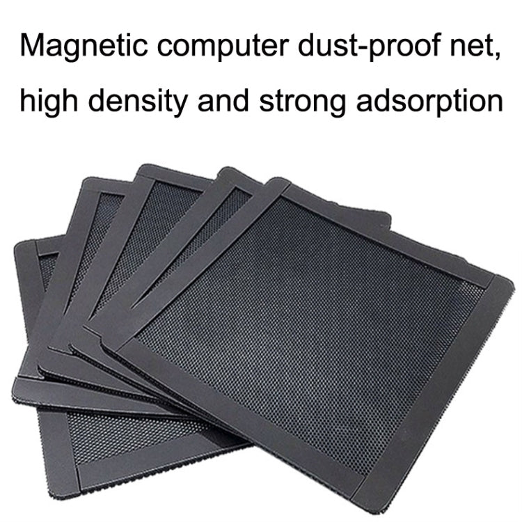 Frendorf | 10 Stück 14x28cm Mit Magnetabsaugung Gewöhnliche Version PVC Kühllüfter Staubnetz Desktop-Computer Industrielüfter Filterabdeckung