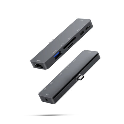 Frendorf | Für IPad Pro 7-in-1 HDMI 4K + 3,5 mm Audio + SD/TF + 1 USB 3.0 + USB-C/Type-C + PD USB-C Dockingstation