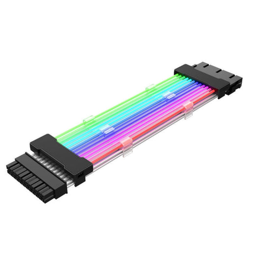 Frendorf | 24pin Motherboard-Stromversorgung Lichtdraht Schwarz 5V ARGB Neon-Farbleitung