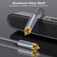 Frendorf | 10m Reines Kupfer RCA Koaxial HIFI Digital Audio Kabel SPDIF Subwoofer Lautsprecher Kabel (Silber Grau)