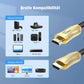 Frendorf | CO-HD801 10m HDMI 2.1 Version 8K 60Hz Für PS4 Kabel Beamer Notebook Set-Top Box Kabel(Gold)