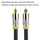 Frendorf | CO-TOS101 30m Glasfaser Audio-Kabel Lautsprecher Verstärker Digital Audiophile Quadrat zu Quadrat Signal-Kabel (Helles Gold Beschichtet)