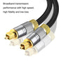 Frendorf | CO-TOS101 30m Glasfaser Audio-Kabel Lautsprecher Verstärker Digital Audiophile Quadrat zu Quadrat Signal-Kabel (Helles Gold Beschichtet)