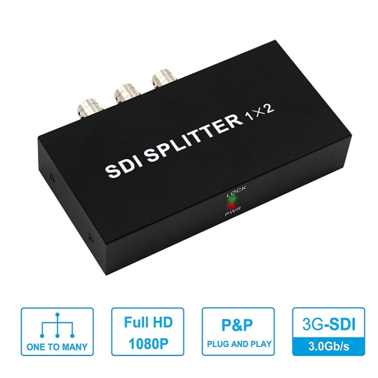 Frendorf | 1 In 2 Out SD-SDI / HD-SDI / 3G-SDI Verteilerverstärker Video SDI Splitter (EU-Stecker)