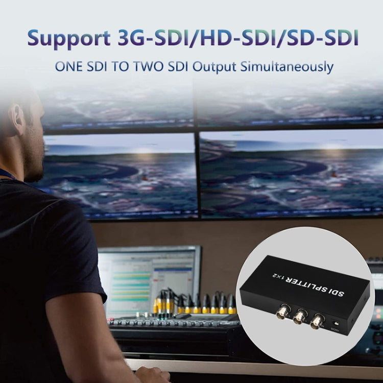 Frendorf | 1 In 2 Out SD-SDI / HD-SDI / 3G-SDI Verteilerverstärker Video SDI Splitter (EU-Stecker)