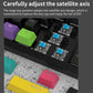 Frendorf | Ajazz K870T 87-Tasten Hot Swap Bluetooth/Kabel Dual Mode RGB Hintergrundbeleuchtung Büro Spiel Mechanische Tastatur Roter Schaft (Weiß)