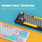 Frendorf | Ajazz K870T Pro 87 Tasten Drei-Modus Drahtlos/Bluetooth/Kabel Pluggable RGB Mechanische Tastatur Roter Schaft (Schwarz)