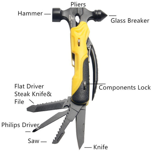 Frendorf | RDEER RT-2347 Multifunktionszange Klappmesser Outdoor Heim Notfallwerkzeug