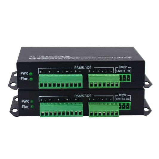 Frendorf | 1pair YH-VD48508 SC 8-Wege bidirektionalen Daten-Netzwerk-Optischer Transceiver Glasfaser-Transceiver (Schwarz)