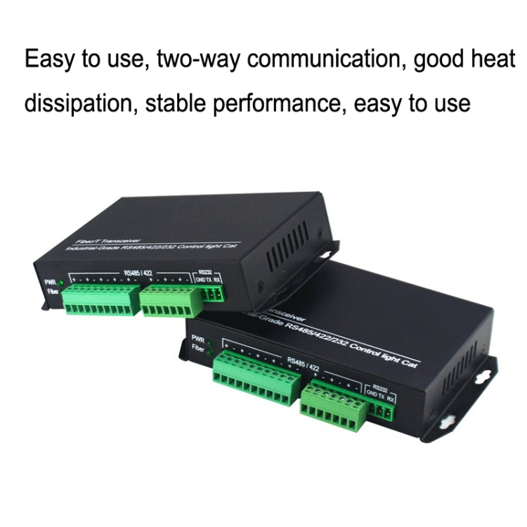 Frendorf | 1pair YH-VD48508 SC 8-Wege bidirektionalen Daten-Netzwerk-Optischer Transceiver Glasfaser-Transceiver (Schwarz)