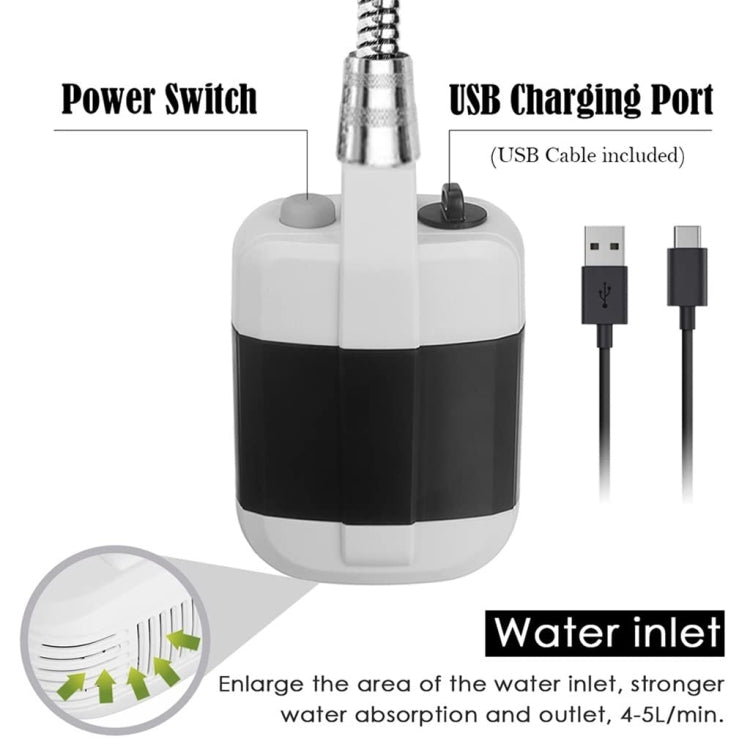 Frendorf | KE-801 Outdoor Elektro Dusche Camping Wiederaufladbare Tragbare Duschkopf
