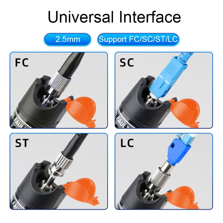 Frendorf | 1-60 km Glasfaser Rotlicht Stift 5/10/15/20/30/50/60MW Rotlichtquelle Lichtstift, Spezifikation: 50mW Gelb