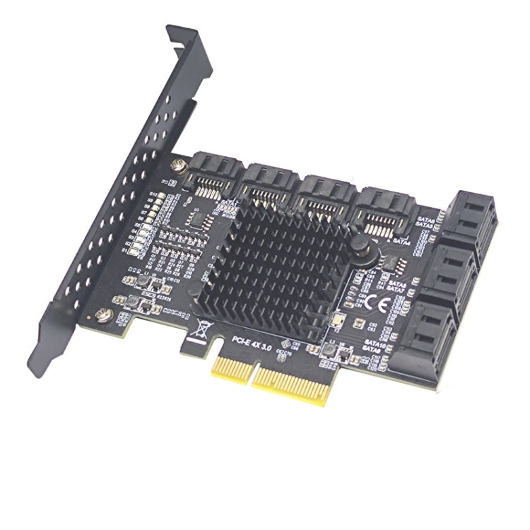 Frendorf | PCIE 4X Zu 10 Port SATA 3.0 Adapter Erweiterungskarte ASMedia ASM1166 Konverter