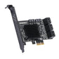 Frendorf | PCIE 1X zu 8 Port SATA 3.0 Adapter Erweiterungskarte ASMedia ASM1166 Konverter