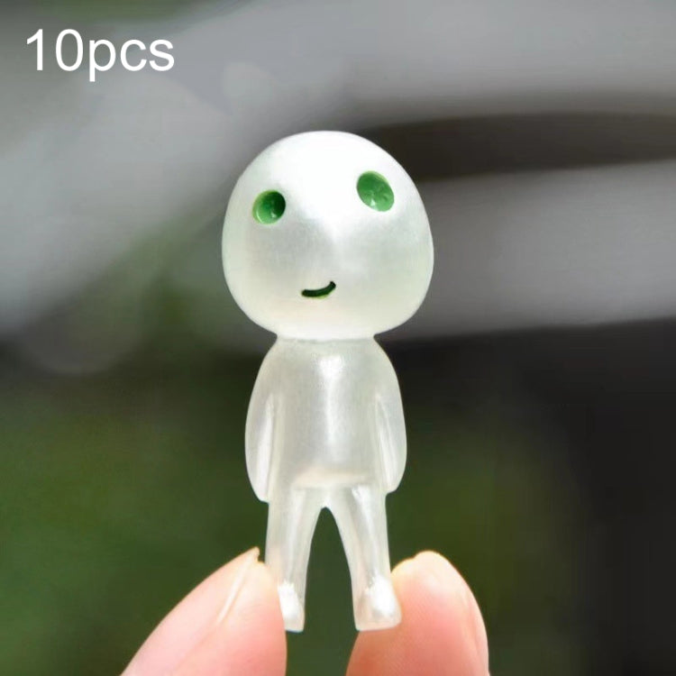 10 Stück Nr. 8 Halloween Alien Geist Mikro Landschafts ornament (blaues Licht)