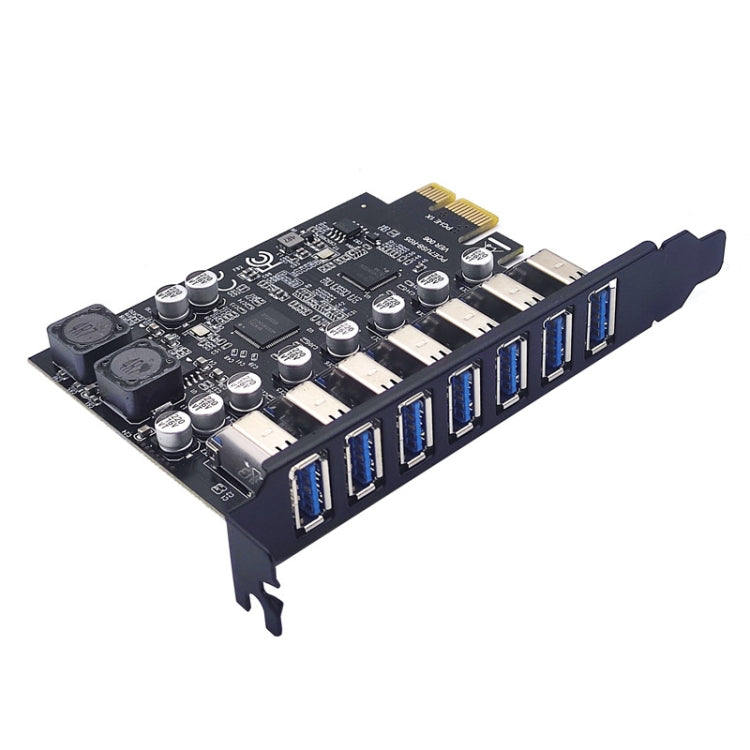 Frendorf | PCE7USB-R05 PCI-E zu USB 3.2 GEN1 7-Port 19PIN Erweiterungskarte Super Speed 5Gbps