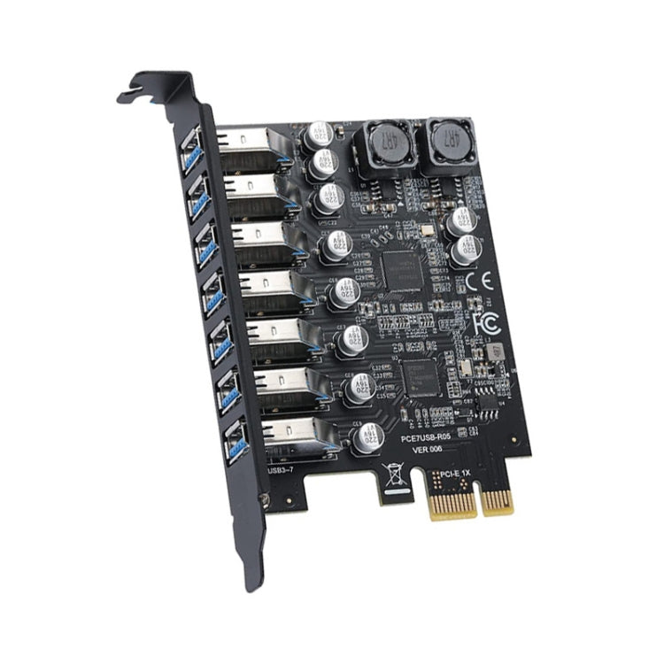 Frendorf | PCE7USB-R05 PCI-E zu USB 3.2 GEN1 7-Port 19PIN Erweiterungskarte Super Speed 5Gbps