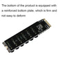 Frendorf | M2 M-EKY PCIE3.0 zu SATA6G Transfer Erweiterungskarte 6 Port Festplatten Erweiterungsadapterkarte (PH516)