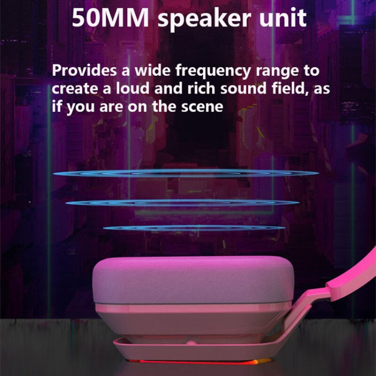 Frendorf | Ajazz AX368 Computer Spiel Audioerkennung RGB Headset 7.1 Kanal Version (Pink)
