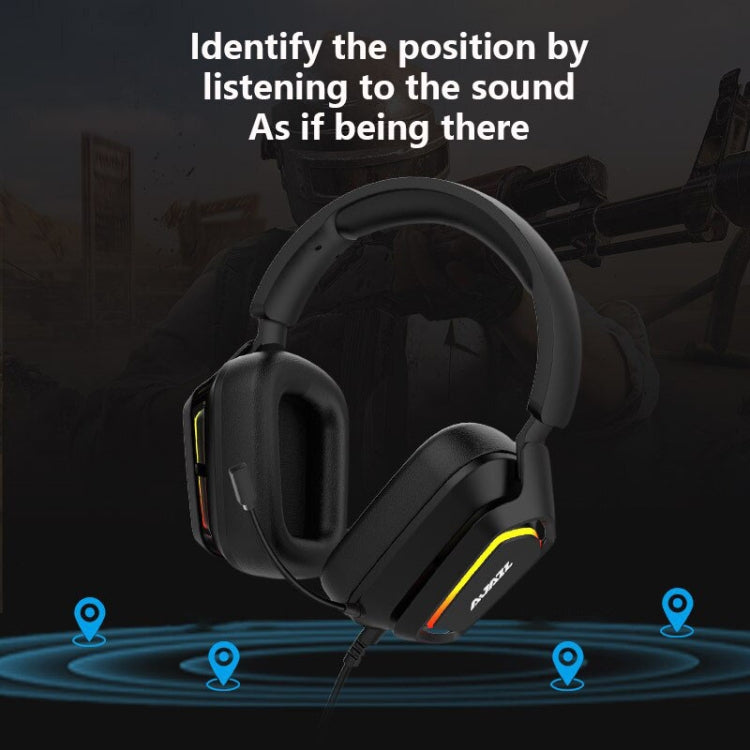 Frendorf | Ajazz AX368 Computer Spiel Audioerkennung RGB Headset 7.1 Kanal Version (Pink)