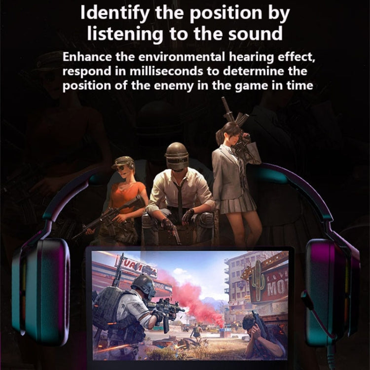 Frendorf | Ajazz AX368 Computer Game Audio Recognition RGB Headset 3.5mm Version (Rosa)