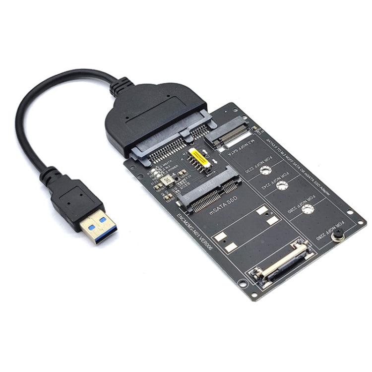 Frendorf | SATA 22PIN zu MSATA oder M.2 NGFF SATA Karte 2 in 1 SSD Konverterkarte mit USB 3.0 Kabel