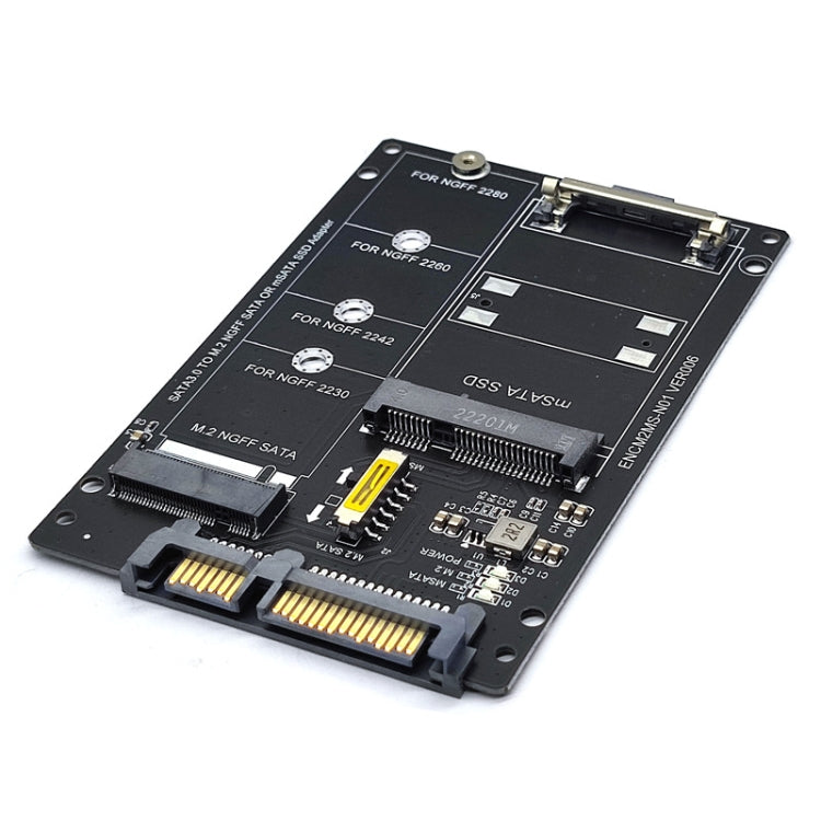 Frendorf | SATA 22PIN zu MSATA oder M.2 NGFF SATA Karte 2 in 1 SSD Konverterkarte mit USB 3.0 Kabel